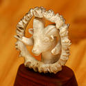 Click to see a larger image of this ram head carving.