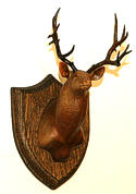 View larger Wood Carved Deer Head Plaque